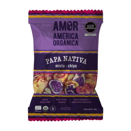 Chips de Papas Nativas Mixta Rojas y Azules