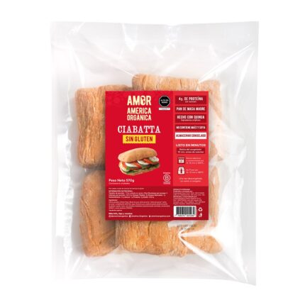 Pan Ciabatta Sin Gluten Congelado
