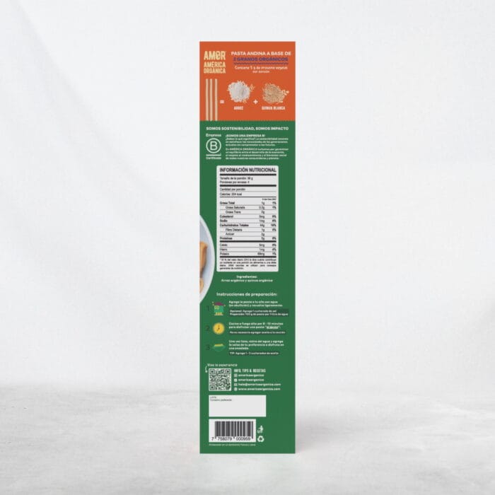Pasta Andina Linguini 3D Contraportada