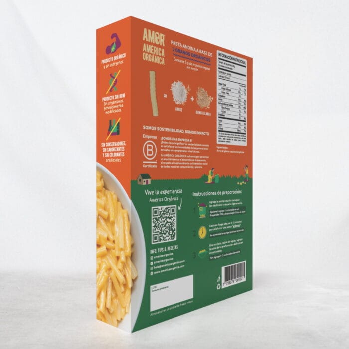 Pasta Andina Macaroni 3D Atras 3D