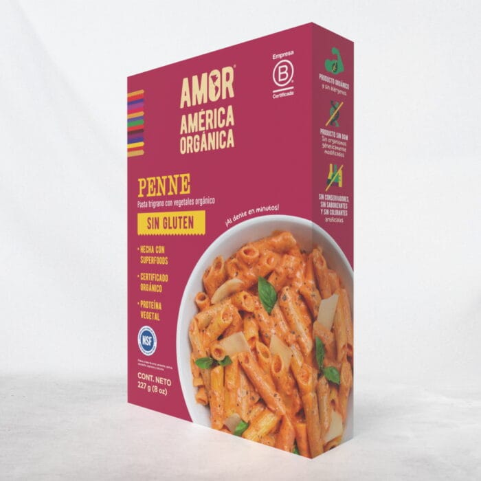 Pasta Penne Trigrano 3D Frente 3D